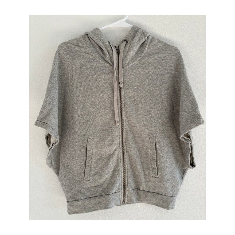 Stem Sweatshirt Womens M Zip Gray Organic Oversized Boho Outdoor Sustainble Cozy